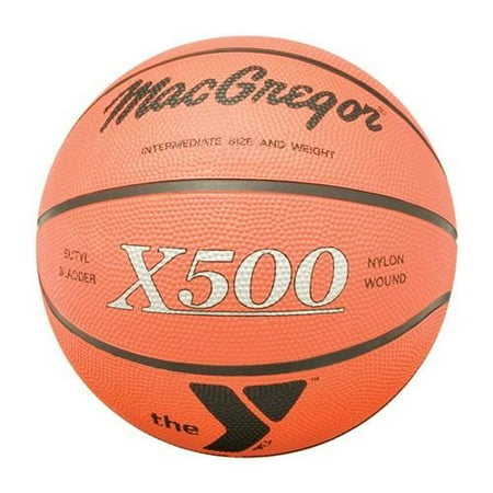 MacGregor Rubber Basketball with YMCA Logo-Size: Intermediate 28.5