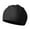 Black, variant on koolsoo Silicone Ear Protection Pool Swim Cap for Long and Short Hair Unisex Driving Black