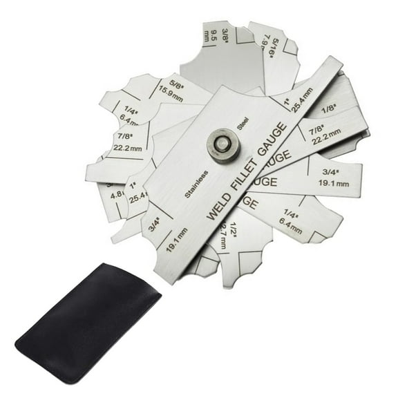 JZROCKER Essential Welding Inspection Gauge Measurement Tool 7pcs/Set for Fillet Welds Measurements Engineers Manufacturing Use