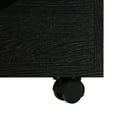 thumbnail image 4 of Naomi Home Wooden Office File Storage Cabinet with Wheels, Distressed Black, 1 Unit, 4 of 7