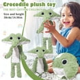 thumbnail image 2 of Plush Green Alligator Stuffed Animal Toy, Soft Cuddly Crocodile Doll for Kids, Cute Cartoon Animal Plushie, Perfect Birthday Gift for Boys and Girls,Huggable Comfort Toy, 2 of 6