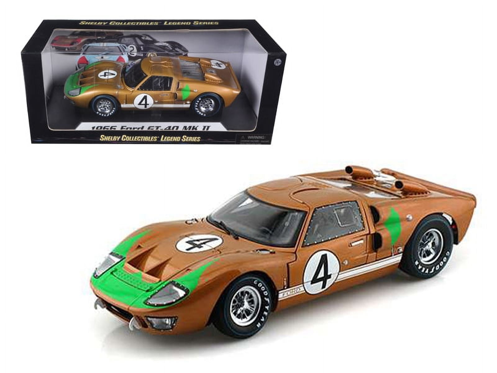 Shelby Collectibles 1966 Ford GT40 MK II Light Blue, 1/18 Diecast