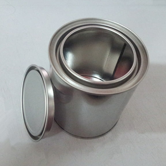 LOLIPPYY 6Pcs Mini Paint Cans With Lids Paint Storage Silver 8.00X8.00X7.50Cm