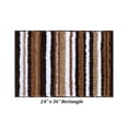 thumbnail image 3 of Better Trends 24" x 36" Bathroom Rugs 100% Polyester Soft Water Absorbent Non Slip Bath Mat Machine Washable Rug Griffie Collection - Brown, 3 of 8
