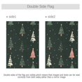 thumbnail image 4 of Yayeee Garden Flag 12"x18" Double Sided Outdoor Yard Lawn Holiday Decorations, Green Christmas Trees, 4 of 6