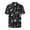 Cowboy, variant on Distressed American Flag Print Breathable Men's Short Sleeve Shirt, Button Button Front Men's Short Sleeve Button Up Shirt for Seaside Travel Beach