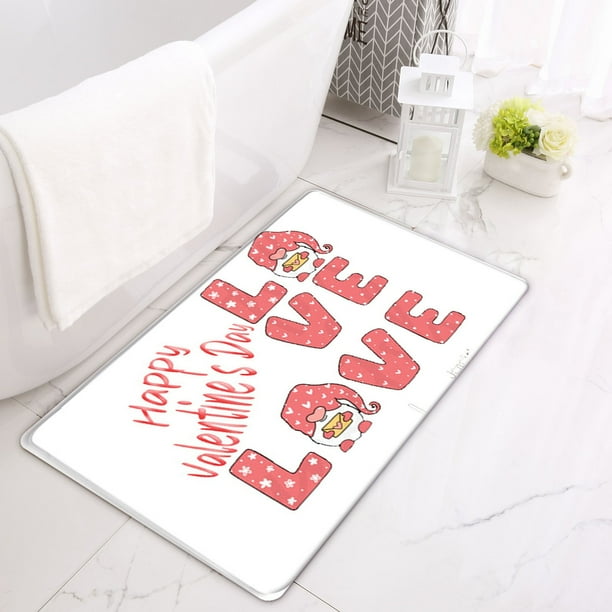 Alfombrilla de puerta decorativa para el Día de San Valentín, alfombrilla de entrada antideslizante para interior y exterior, alfombrilla para entrada de baño, alfombra Wmkox824yii hfskjfh817
