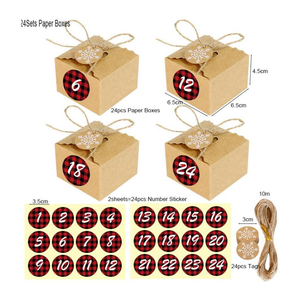 IMSHIE Christmas Advent Calendar Boxes Empty DIY Christmas Advent Calendar  24-Day Countdown DIY Christmas Advent Calendar Empty Boxes to Fill with  Gifts for Kids & Adults kindly - Walmart.com