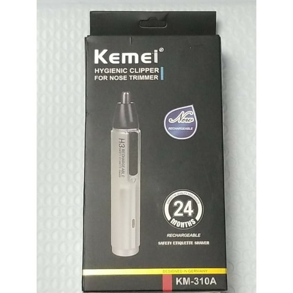 Kemei KM-310A Rechargeable Hygienic Nose/Ear Hair Trimmer*EN