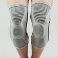 thumbnail image 3 of TELOLY 2Pcs Compression Sleeve 2 Pieces Knee Sleeve Side Stabilizer Kinesio Tape Light Gray S, 3 of 4