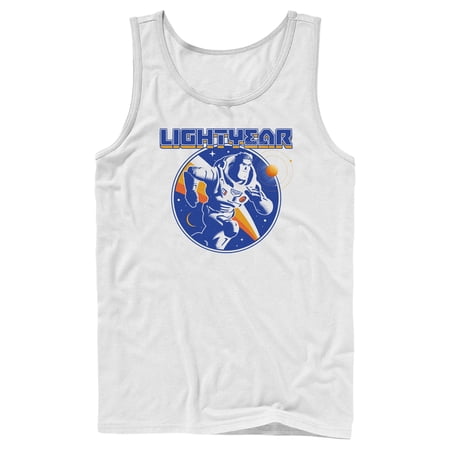 Men s Lightyear Retro Logo Tank Top White Medium