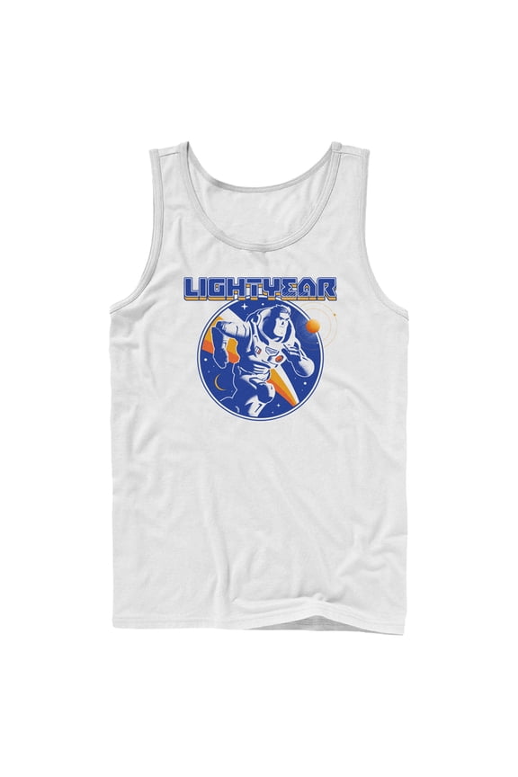 Men's Lightyear Retro Logo Tank Top White Large