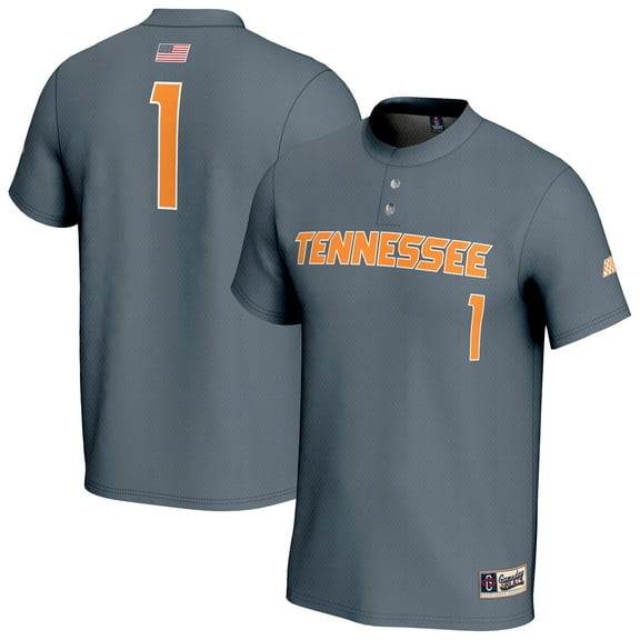 Unisex GameDay Greats #1 Gray Tennessee Volunteers Lightweight Baseball Fashion Jersey