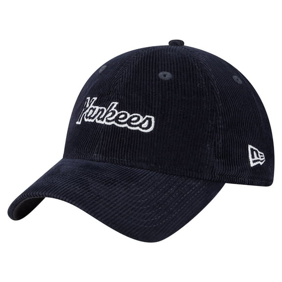 Women's New Era Navy New York Yankees Corduroy 9TWENTY Adjustable Hat