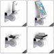 thumbnail image 5 of Toilet Roll Holder, SUS 304 Stainless Steel, Polished Chrome, Modern Toilet Paper Holder with Phone Shelf, Bathroom Kitchen Accessory F928-03B, 5 of 5