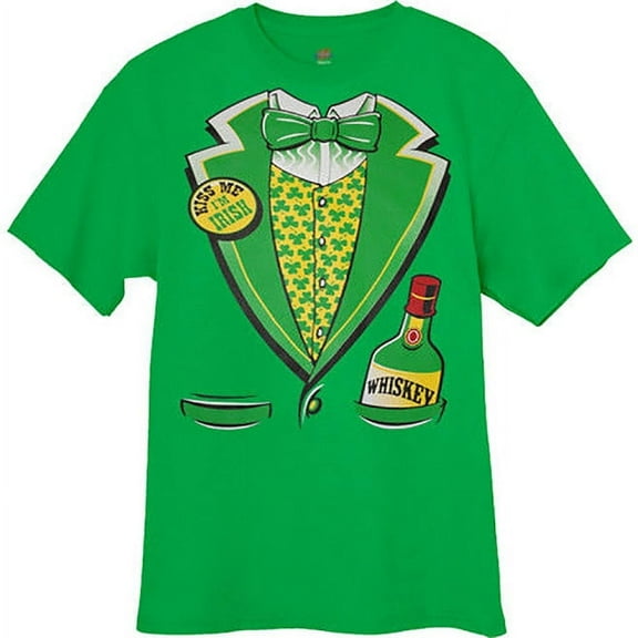 Irish Tuxedo Funny St Patricks Day T-shirt Men's Graphic Tee