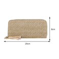 thumbnail image 1 of Cartera con tarjetero para mujer, bolso de mano de paja tejido con borlas, monedero femenino (caqui) Ndcxsfigh Para Estrenar, 1 of 8
