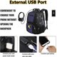 thumbnail image 2 of Extra Large 50l Laptop Backpacks Water Resistant College Backpacks Airline Approved Business Work Bag With Usb Charging Port Fits 17 Inch Computer, 2 of 4