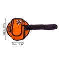thumbnail image 2 of Unique Bargains 1 Pc Double Pocket Phone Holder Arm Bands for Hiking Gym Orange Neoprene, 2 of 4