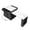 Black Wood, variant on 82.7 inch Kitchen Island with Extendable Dining Table for 4-6 Person,Two-tone Kitchen Table, Power Outlet, 2 Drawers 2 Side Open Shelves, White/Black