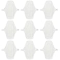 thumbnail image 1 of Compresas sanitarias de tela impermeables, lavables y reutilizables (9 unidades en 1), 180 mm (blanco), 1 of 7