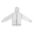 thumbnail image 7 of Fiaer,Womens Oversized Full Zip Cropped Hoodies,Women's Trendy Loose Fit Casual Lightweight Color Blocking Spliced Hooded Sweatshirts Long Sleeve Jackets White XL, 7 of 7