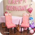thumbnail image 6 of Chair Covers for Dining Chairs Set of 4,Birthday Party Pink Stretch Dining Room Chair Cover Kitchen Parsons Chair Slipcovers (Pack of 4, Birthday Party Pink), 6 of 6