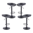 thumbnail image 1 of Sillas Shell para bar o para barra de cocina giratoria con respaldo reposapiés base metálica altura ajustable y ideal para barra de comedor cocina o bar 4 pzas, 1 of 4