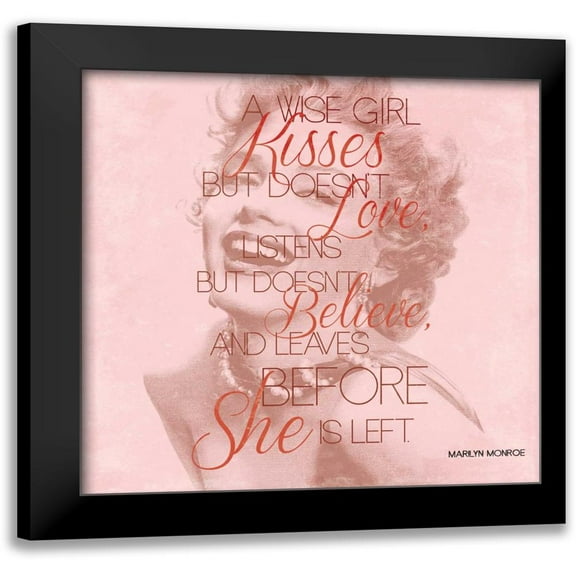 Grey, Jace 12x12 Black Modern Framed Museum Art Print Titled - Marilyn