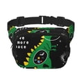 thumbnail image 1 of Balery Space Dino Cartoon Black Mochila Cinturón para Mujeres y Hombres, Bolsa de Cintura Impermeable de Doble Capa con Correa, 1 of 9