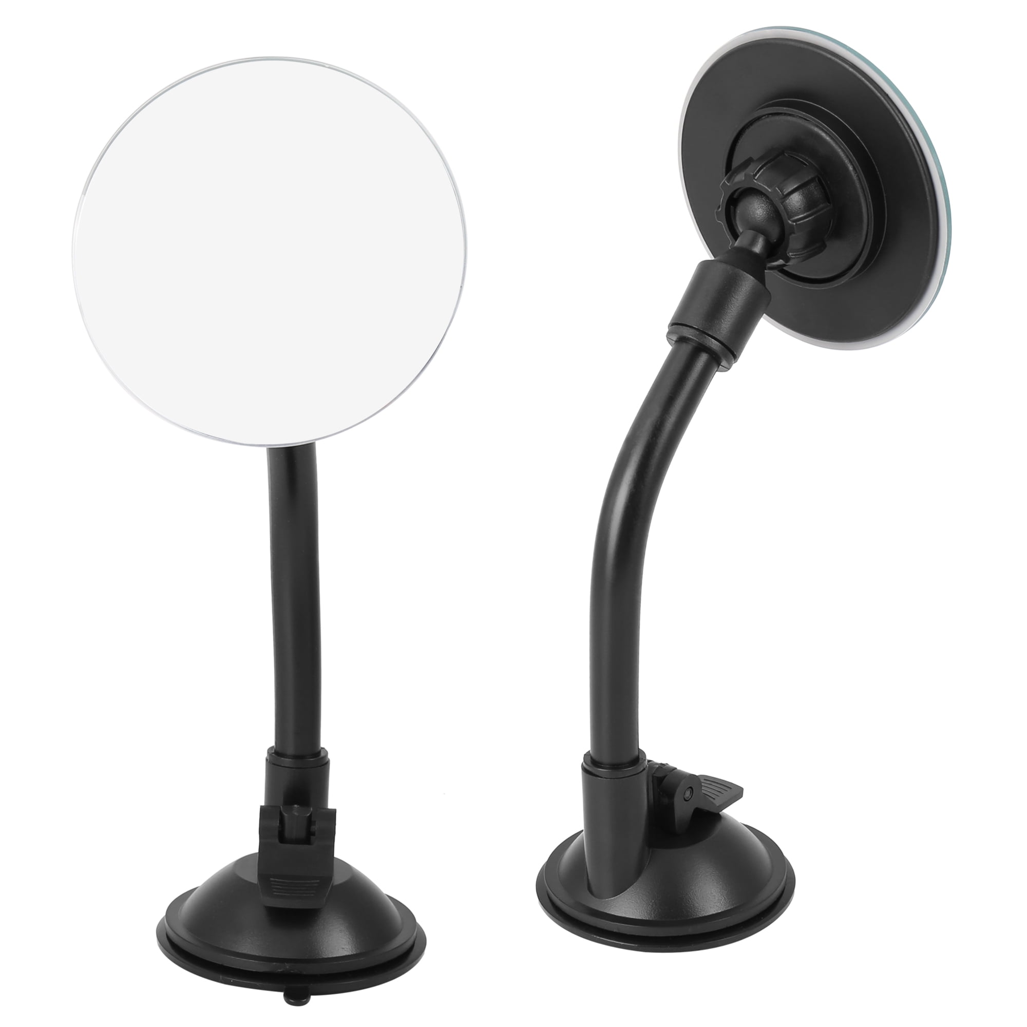 Unique Bargains Blind Spot Adjustable Car Mirror Rotate Suction Cup Rearview Mirror Black