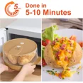 thumbnail image 6 of FUCHEGN Microwave Baked Potato Cooker, Cooks In Minutes Tender & Fluffy, Baking Potato Cooker For Microwave Oven, Twice Baked Potatoes Steamer, Microwave Baked Potato Bag, 6 of 6