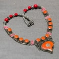 thumbnail image 2 of Red Coral Gemstone Necklace Handmade Amazing Tibetan Nepali Jewelry 18" NN 7079, 2 of 2