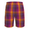 thumbnail image 6 of Naloa Purple Yellow Buffalo Plaid Men's Beach Shorts, Surfing shorts, Swim trunks, Quick Dry Swim Trunks for Surfing Beach Fun - XX-Large, 6 of 9