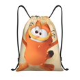 thumbnail image 1 of Pofeuu Garfield for Water-Resistant 210D Drawstring Bag Compact Foldable Design Gym Yoga Travel Essentials Lightweight Carryall-Medium, 1 of 6