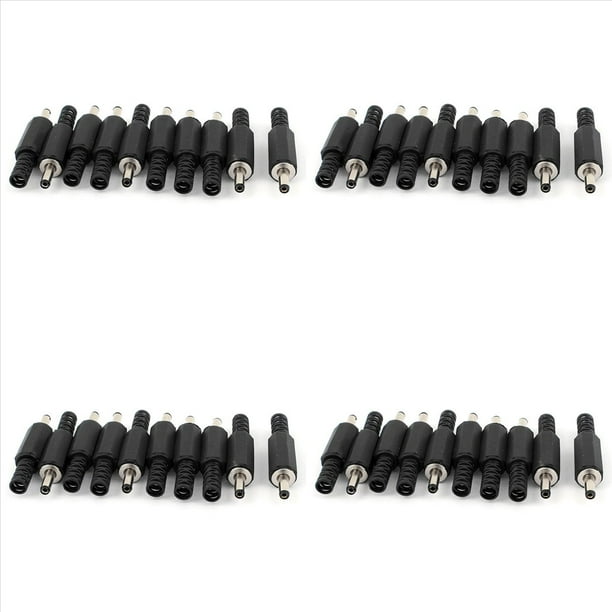 Nuevas Piezas de Repuesto 3.5mm X 1.35mm Conector Clavija Macho de Potencia de DC 40pzs