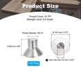 thumbnail image 2 of Uxcell 3/8-16 x 5/8" Flat Countersunk Head Socket Cap Countersunk Bolt Machine Screws 304 Stainless Steel 18-8, 10 Pcs, 2 of 7