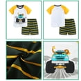 thumbnail image 5 of WIBACKER 2-7Y Toddler Boy Cotton Summer Outfit Short Sleeve T-Shirt and Shorts Kids Suits Set - Truck, 5 of 9