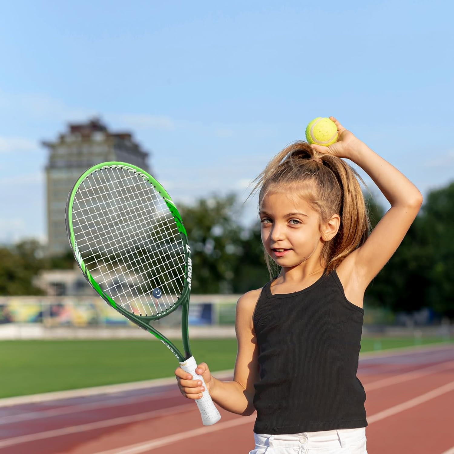 19" 23" 25" Kids Tennis Racket Junior/Youth Tennis Racquet with Tennis Ball Carry Bag Overgrips Vibrations Dampers...