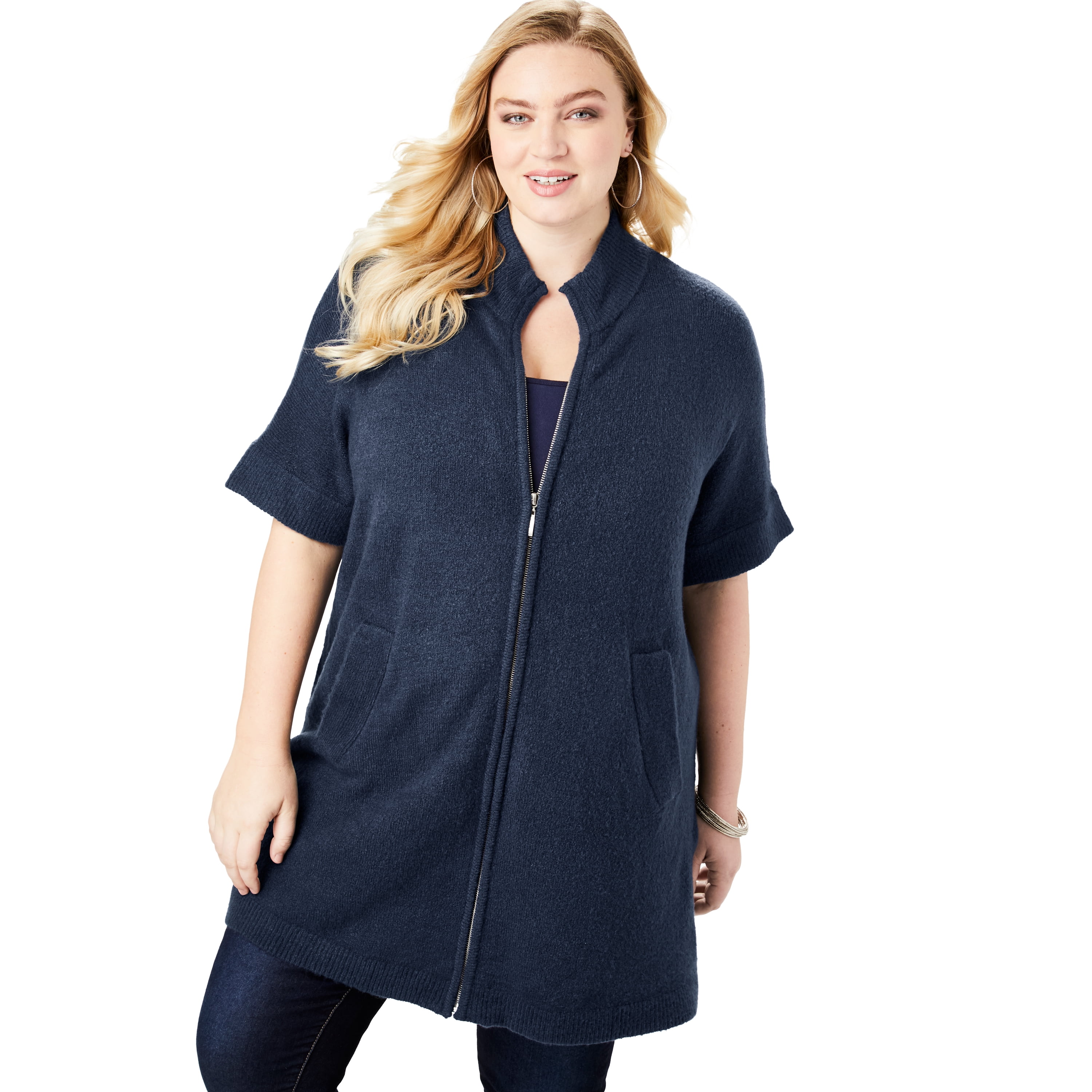 navy cardigan size 22