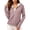 Hot Pink, variant on UPF 50+ Sun Protection Hoodie for Women - Classic Striped Long Sleeve Zip Up Jacket with Thumbholes & Pockets, Nautical Style Lightweight Active Rash Guard Purple XL