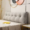 thumbnail image 1 of Home Textiles Washable Removable Triangle Filling Cushion Headboard Bedroom Sofa Bed Back Support Pillow Tatami Lumbar Backrest, 1 of 5