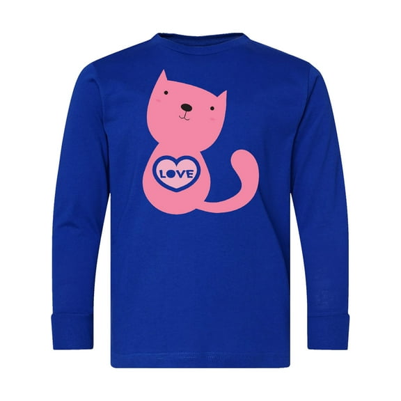 Inktastic Love Cat 2 Long Sleeve Youth T-Shirt