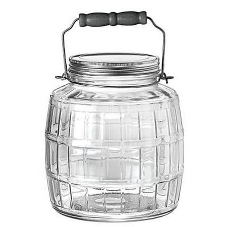 Anchor Hocking 1 Gallon Barrel Jar With Metal Lid 85728 - Pack of 2