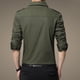 thumbnail image 4 of Ceisia Men's Winter Gift Casual Fashion Checkered Patchwork Long-Sleeve Button-Up Turndown Collar Outwear Jacket - Soft Breat hable Polyester Top, 4 of 5