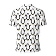 thumbnail image 4 of Rocae Lovely Penguin for Men's Short Sleeve Polo Shirt, Quick Drying Performance Moisture Wicking Sports Men's Golf Shirt X-Large, 4 of 9