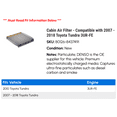 thumbnail image 2 of Cabin Air Filter - Compatible with 2007 - 2018 Toyota Tundra 3UR-FE 2008 2009 2010 2011 2012 2013 2014 2015 2016 2017, 2 of 2