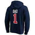thumbnail image 3 of Men's Navy Columbus Blue Jackets #1 Dad Pullover Hoodie, 3 of 3