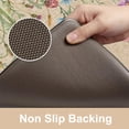 thumbnail image 4 of Anti Fatigue Kitchen Mat, 17"x47"+17"x29" Floral Kitchen Rugs Sets of 2, Farmhouse Kitchen Floor Mats Non-Slip Cushioned, Comfort Standing Desk Mat for Sink, Laundry,Home Brown, 4 of 8