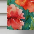 thumbnail image 4 of Ohio Scarlet Carnations in Watercolor House Flag 28 in x 40 in, 4 of 5